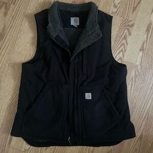 Carhartt Black Sherpa-Lined Vest